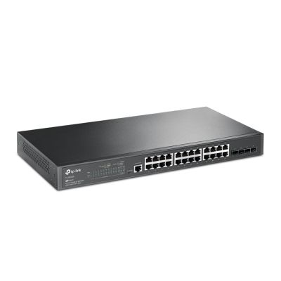 5. TP-Link JetStream TL-SG3428 Managed Network Switch L2/L3 Gigabit Ethernet (10/100/1000) 1HE Schwarz