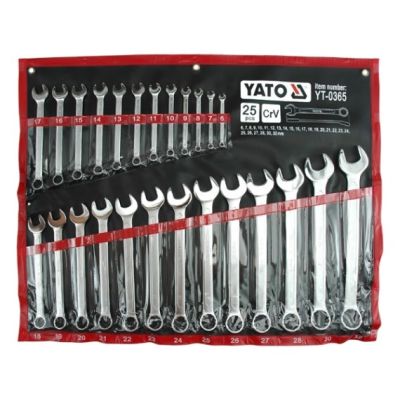 3. Kombinationsschlüssel 6-32 mm, 25 Stück, YT-0365, YATO