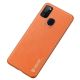 4. Dux Ducis Yolo elegantes Cover aus ökologischem Leder für Samsung Galaxy M30s orange