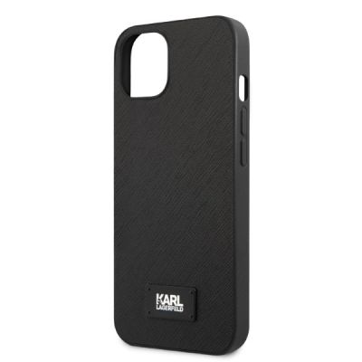 6. Karl Lagerfeld KLHCP13MSFMP2K iPhone 13 6.1" Hardcase schwarz/schwarz Saffiano Plaque