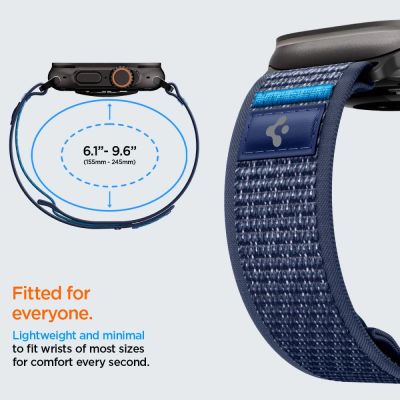 7. Spigen Athlex Air 2 Armband für Apple Watch (44 / 45 / 46 / 49 mm) – Marineblau