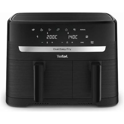 5. TEFAL Dual Easy Fry Essential Airfryer EY901N, 2700 W, 8,3 L, Juodas