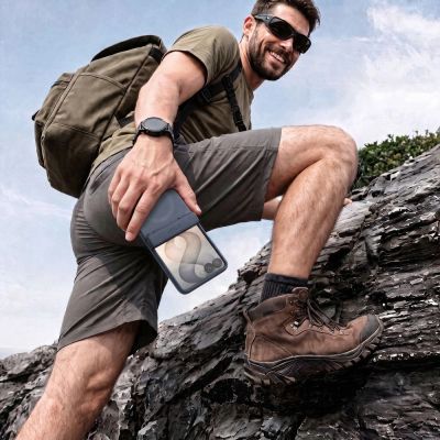 7. Tech-Protect Kevlar Aura MagSafe Hülle für Samsung Galaxy Z Flip 8 - Marineblau