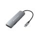 3. Conceptronic DONN11G Dockingstation, kabelgebunden, USB 3.2 Gen 1 (3.1 Gen 1), Typ-C, Grau