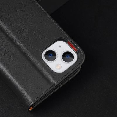21. Dux Ducis Hivo echt Leder booktype case schutzhülle aufklappbare hülle für iPhone 14 Plus braun