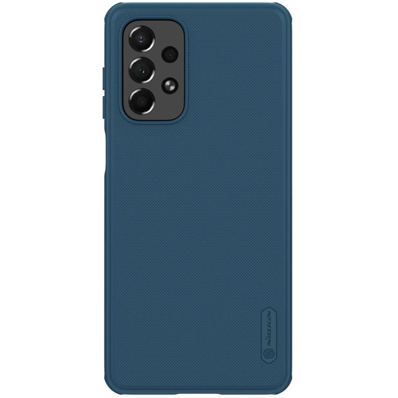 Nillkin Super Frosted Shield Pro robuste Schutzhülle für Samsung Galaxy A73 blau