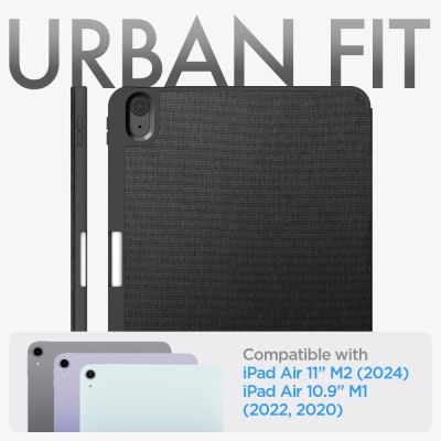 9. Spigen Urban Fit Hülle für iPad Air 10,9'' 4/5 2020-2022 / 11,6'' 2024 – Schwarz