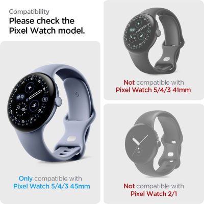 5. Spigen Elite Shield EZ Fit 2er-Pack Hydrogelfolie für Google Pixel Watch 45 mm