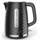 ELDOM ELLI WASSERKOCHER, FASSUNGSVERMÖGEN 1,7 L, LEISTUNG 2200 W, SCHWARZ, STREIFEN