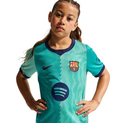 6. Nike FC Barcelona Stadion 2026/27 Kinder-Trikot Grün II6686 301