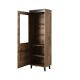 2. NORD Vitrine 60x38x182,5 Eiche Wotan/Anthrazit