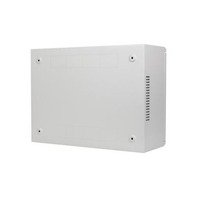 10. Lanberg Rack-Schrank, Wandmontage, 19" 4U+3U, 540x200, flaches Profil, grau (montiert)