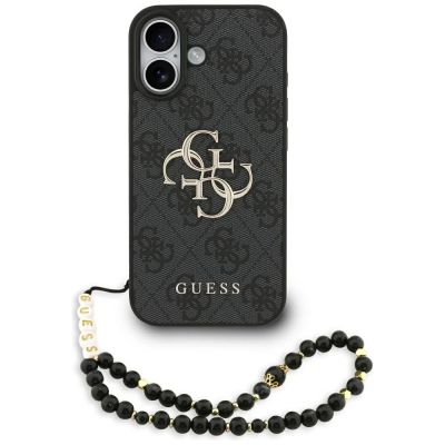 Guess 4G Strap 4G Classic Logo Hülle für iPhone 17 - Schwarz
