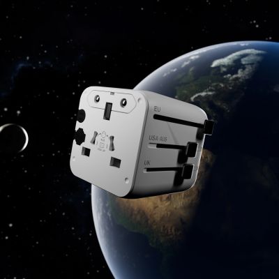 10. SBS TEADAPTUNI Universal-Reiseadapter – weiß