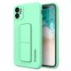 Wozinsky Kickstand Case iPhone 12 mini Silikonhülle mit Ständer mint