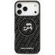 3. Karl Lagerfeld IML Glitter Karl&Choupette Heads Logo MagSafe Case für iPhone 17 Pro Max - Schwarz