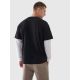 2. Glattes Unisex-Oversize-T-Shirt 4F 4FRAW24TTSHU2672-20S