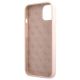 6. Guess GUHMP13MLSLMGLP iPhone 13 6.1" Hellrosa/Hellrosa Hardcase Silikonschrift Gold Logo Magsafe