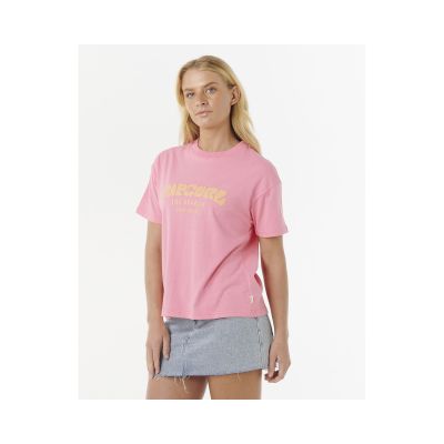 RIP CURL SURF PUFF RELAXED TEE T-Shirt in Rosa