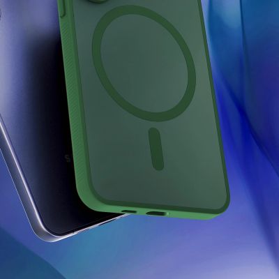 24. 3mk Smoke MagCase für iPhone 16 - Grün-Transparent