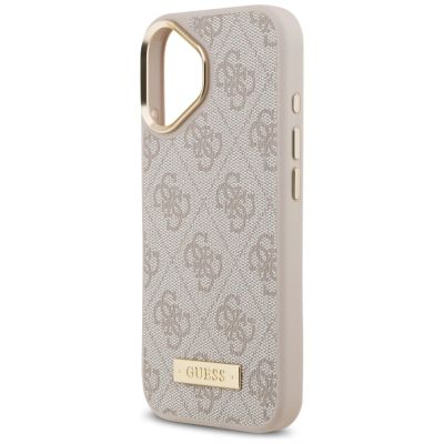 6. Guess 4G Logo Plate MagSafe Case für iPhone 17 - Pink