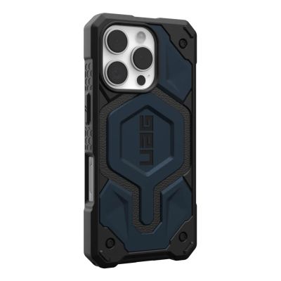4. UAG Urban Armor Gear Monarch Pro MagSafe Hülle | Apple iPhone 16 Pro | Kreuzworträtsel (Blau)