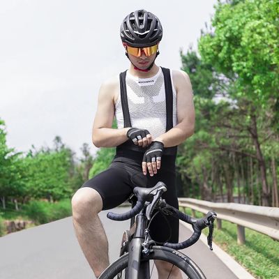 13. Rockbros RK20023XL kurze Trägerhose mit XXXL-Einsatz – schwarz