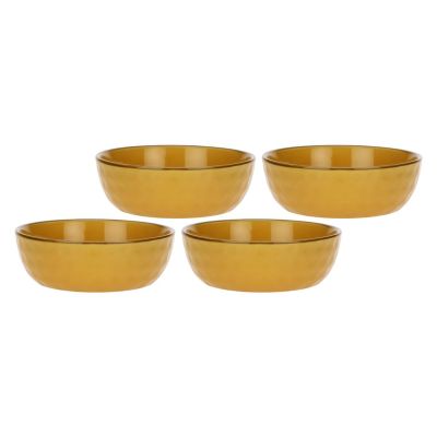 Set mit 4 Concerto Ocra Salatschüsseln – Gelb, 20 cm