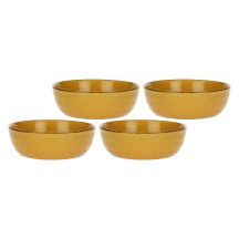 Set mit 4 Concerto Ocra Salatschüsseln – Gelb, 20 cm