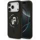 Karl Lagerfeld Silikon-Hülle Karl&Choupette Ring MagSafe für iPhone 18 Pro Max / iPhone 17 Pro Max – Schwarz