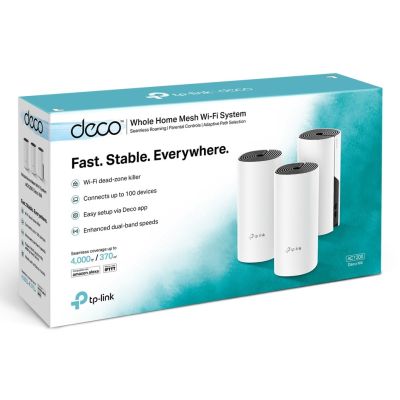 3. WLAN-Zugangspunkt TP-LINK DECO M4 3er-Pack (300 Mbit/s - 802.11 b/g/n, 867 Mbit/s - 802.11 a/n/ac)