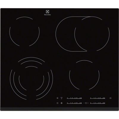 Electrolux EHF6547FXK Keramikkochfeld (4 Kochzonen; schwarz)