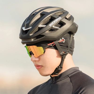 12. Rockbros YPP037 Fahrradkappe mit Aussparungen für Brillen – Schwarz