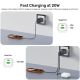 11. UNITEK 2X GAN Wandladegerät USB-C & USB-A 20W Schwarz