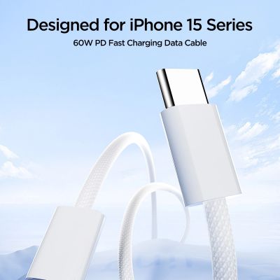 3. Joyroom Ben Series S-A45 USB-C / USB-C 60W Kabel 1m - Weiß