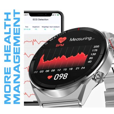 10. Rubicon RNCE99 Smartwatch aus schwarzem Metall und Silikon SMARUB194