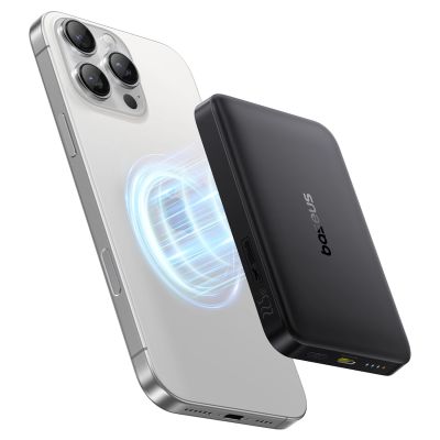 3. Baseus EnerFill FM12 10000mAh 22,5W Qi2 Powerbank MagSafe-kompatibel mit Baseus Simple USB-C 20V/3A 30cm Kabel - Schwarz