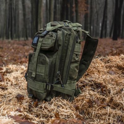 28. Offlander Survival 25L Wanderrucksack OFF_CACC_32GN