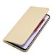 4. Dux Ducis Skin Pro Hülle für Xiaomi Redmi 11A / Poco C55 / Redmi 12C Cover Flip Card Wallet Stand Gold
