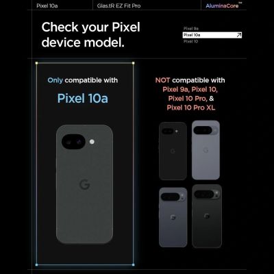 6. Spigen Glas.tR EZ Fit Pro 2er-Pack Displayschutzfolie aus gehärtetem Glas für Google Pixel 10A