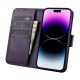 3. iCarer Wallet Case 2in1 Cover iPhone 14 Pro Anti-RFID Leder Flip Case Dunkellila (WMI14220726-DP)