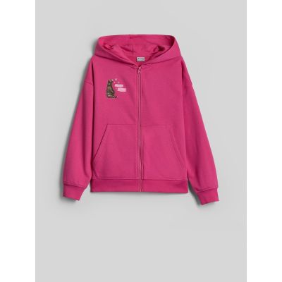 8. Lockerer Mädchen-Sweatshirt mit Kapuze 4F 4FJKAW26TSWSF3137-54S