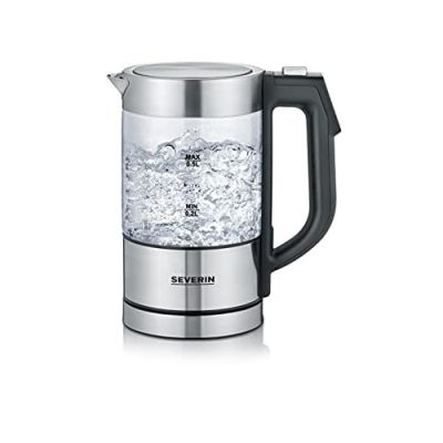 4. Severin WK 3458 Wasserkocher 0,5 l 1100 W Schwarz, Transparent