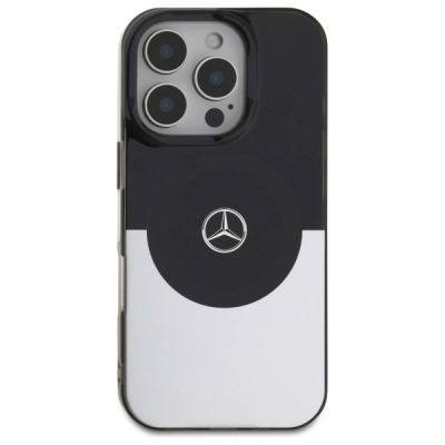 3. Mercedes Double Layer BiColor MagSafe Hülle für iPhone 16 Pro Max – Silber