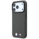 2. BMW M Quadrille Kevlar Metall Logo MagSafe Hülle für iPhone 17 Pro Max / 18 Pro Max - Grau