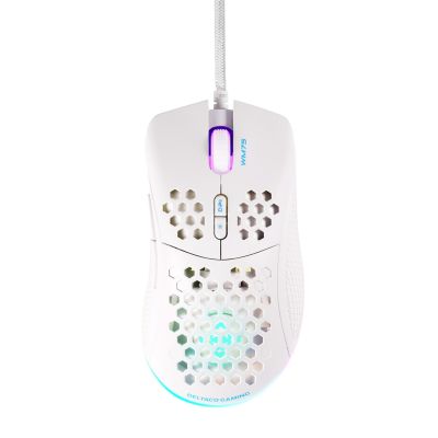 5. Deltaco Gaming GAM-108-W Maus, Rechtshänder, USB Typ-A, optisch, 6400 DPI