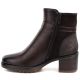 3. Gefütterte Damen-Ankle-Boots mit Blockabsatz, braun, Potocki SZ12873