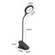 2. Mini Wozinsky Kabellose LED-Leselampe mit Clip + USB-C-Kabel - Schwarz