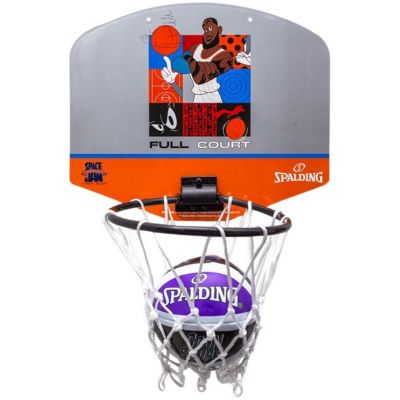 2. Spalding Space Jam Tune Squad Mini-Basketball-Rückwand, Grau und Orange, 79007Z