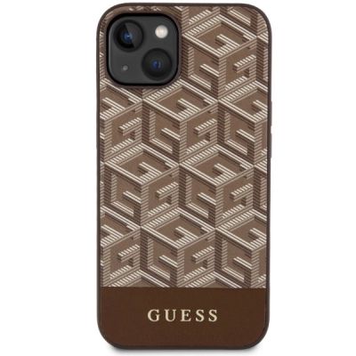 3. Guess GUHMP14MHGCFSEW iPhone 14 Plus 6,7" braun/braune Hartschale GCube Stripes MagSafe
